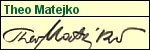 Signatur des Grafikers Theo Matejko
