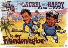 Filmplakat Dick und Doof in der Fremdenlegion