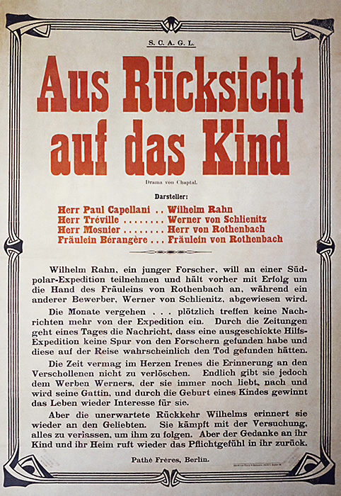 Plakat zum Film: Aus Rücksicht auf das Kind