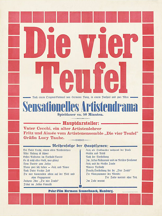 Plakat zum Film: vier Teufel, Die