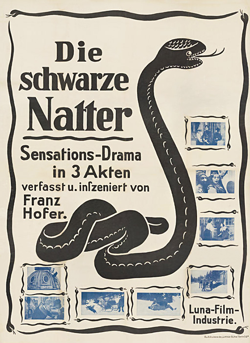 Plakat zum Film: schwarze Natter, Die