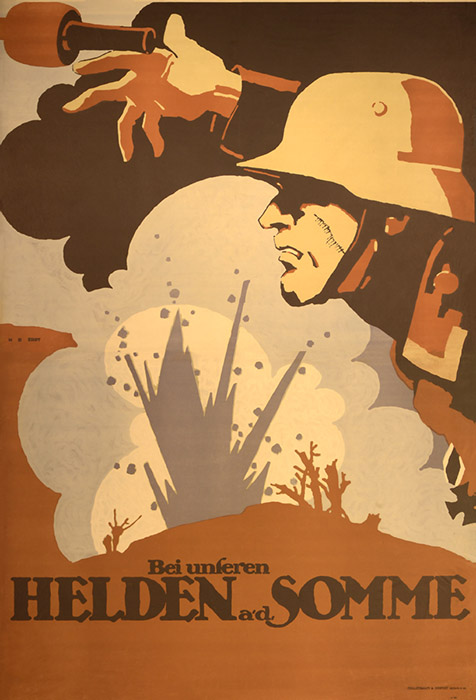 Plakat zum Film: Bei unseren Helden an der Somme