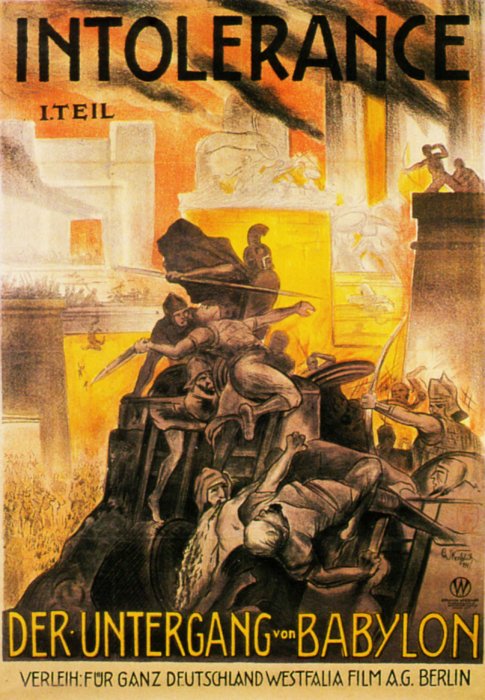 Plakat zum Film: Intolerance - I. Teil : Der Untergang von Babylon