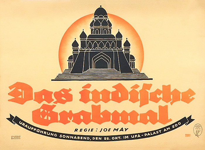 Plakat zum Film: indische Grabmal, Das - Der Tiger von Eschnapur