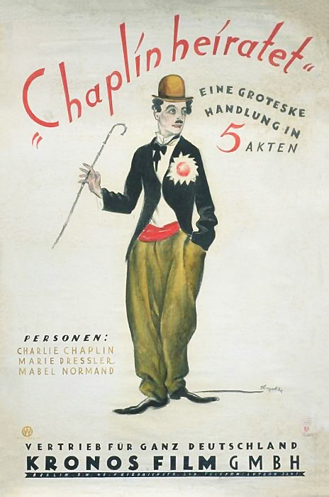 Plakat zum Film: Chaplin heiratet. Eine groteske Handlung in 5 Akten