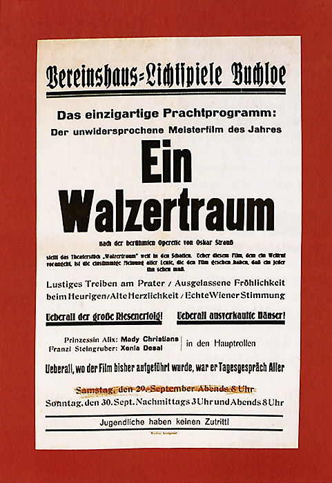 Plakat zum Film: Walzertraum, Ein