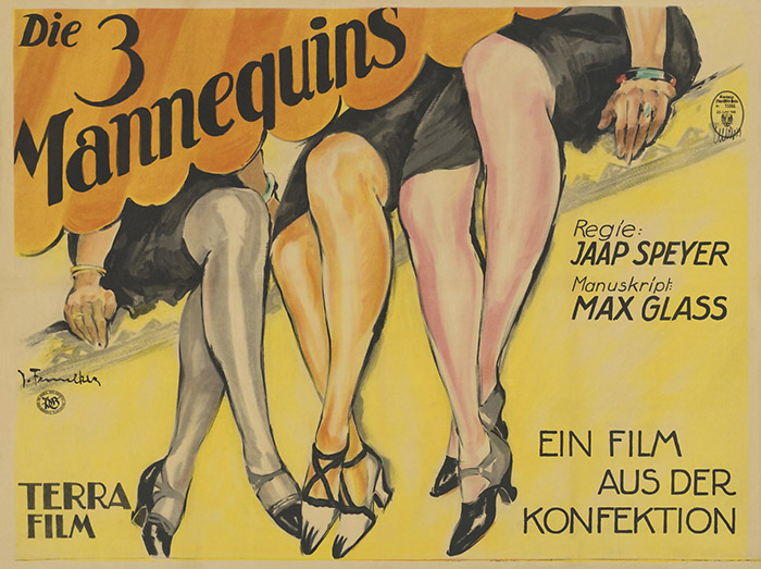 Plakat zum Film: drei Mannequins, Die