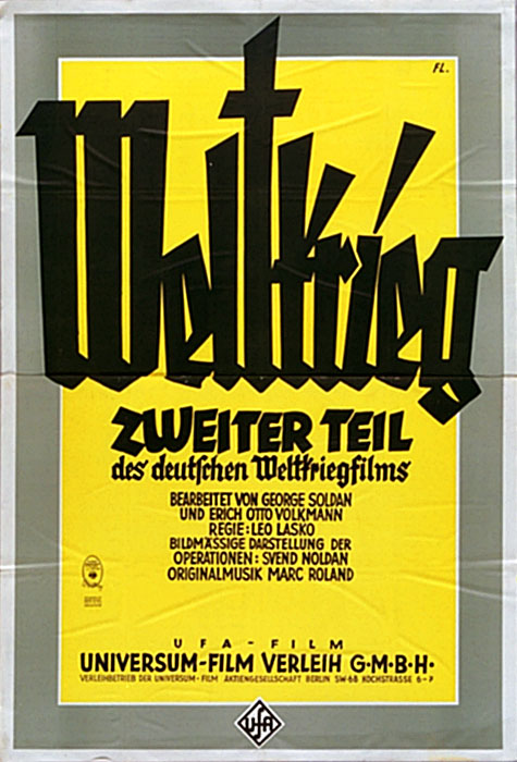 Plakat zum Film: Der Weltkrieg - 2 Teil: Des Volkes Not