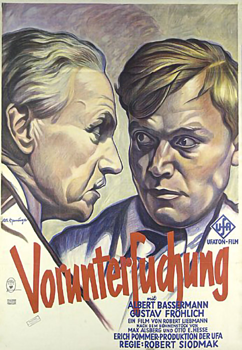 Plakat zum Film: Voruntersuchung