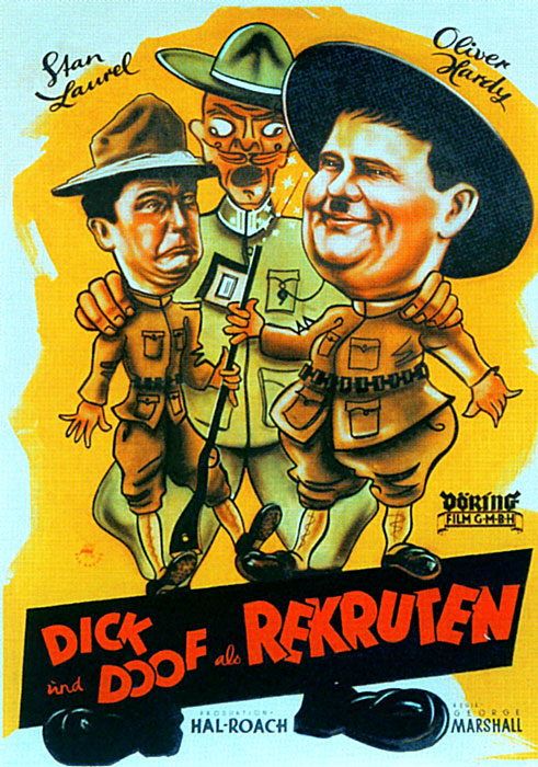 Plakat zum Film: Dick & Doof als Rekruten