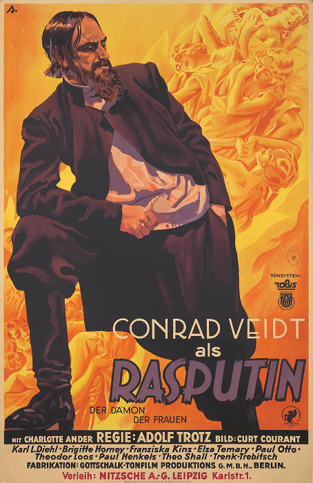 Plakat zum Film: Rasputin, Dämon der Frauen