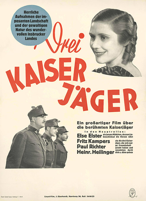 Plakat zum Film: Drei Kaiserjäger