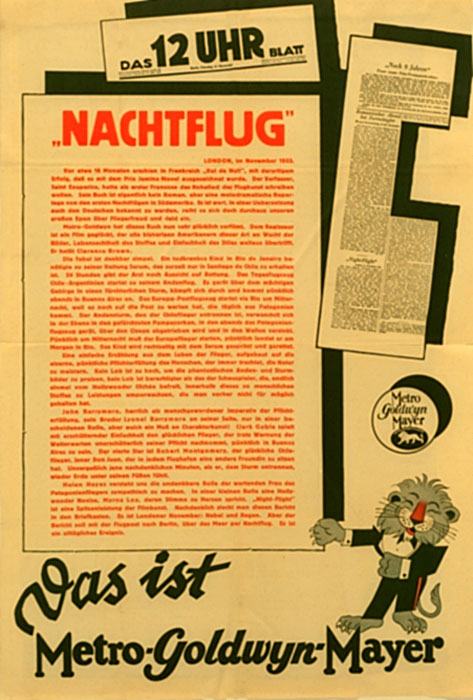 Plakat zum Film: Nachtflug