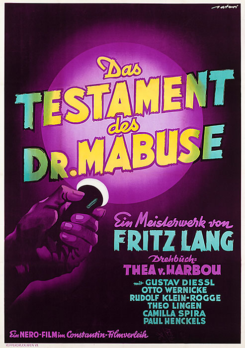 Plakat zum Film: Testament des Dr. Mabuse, Das