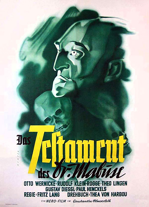 Plakat zum Film: Testament des Dr. Mabuse, Das