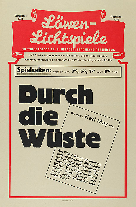 Plakat zum Film: Durch die Wüste