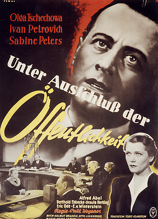 Plakat zum Film: Unter Ausschluß der Öffentlichkeit