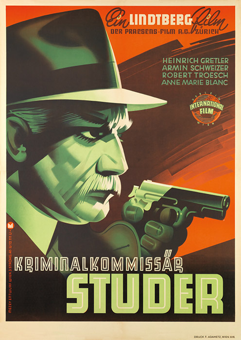 Plakat zum Film: Kriminalkommissär Studer