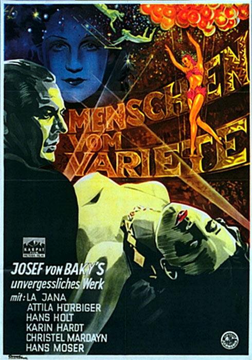 Plakat zum Film: Menschen vom Varieté