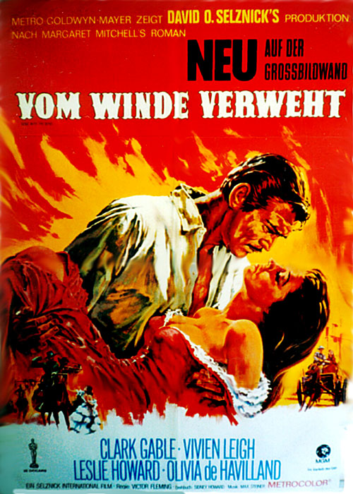 Plakat zum Film: Vom Winde verweht