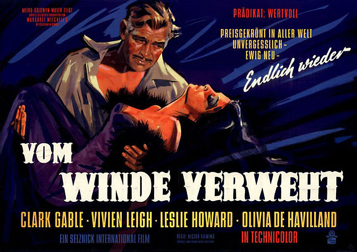 Plakat zum Film: Vom Winde verweht
