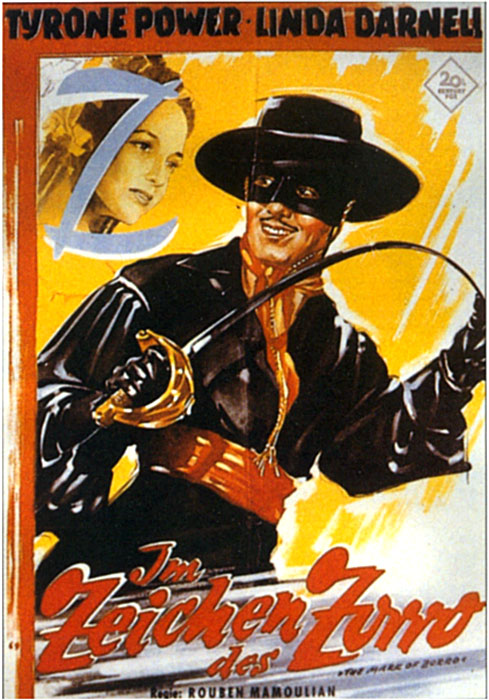 Filmplakat: Im Zeichen des Zorro (1940) - Plakat 2 von 2 - Filmposter