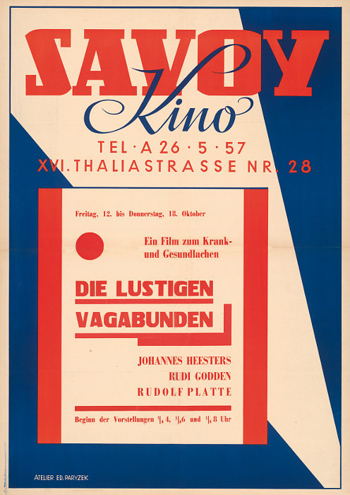 Plakat zum Film: lustigen Vagabunden, Die