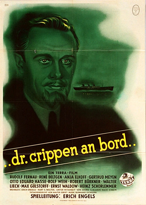 Plakat zum Film: Dr. Crippen an Bord