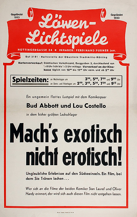 Plakat zum Film: Abbott und Costello unter Kannibalen