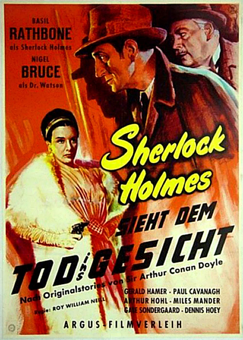 Plakat zum Film: Sherlock Holmes sieht dem Tod ins Gesicht