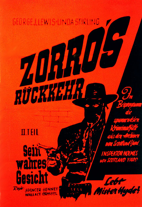 Plakat zum Film: Zorros Rückkehr
