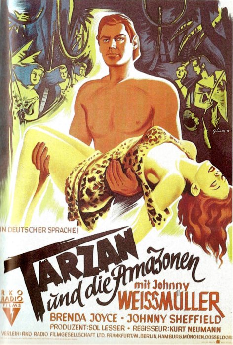 Plakat zum Film: Tarzan und die Amazonen