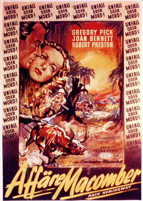 Plakat zum Film: Affäre Macomber