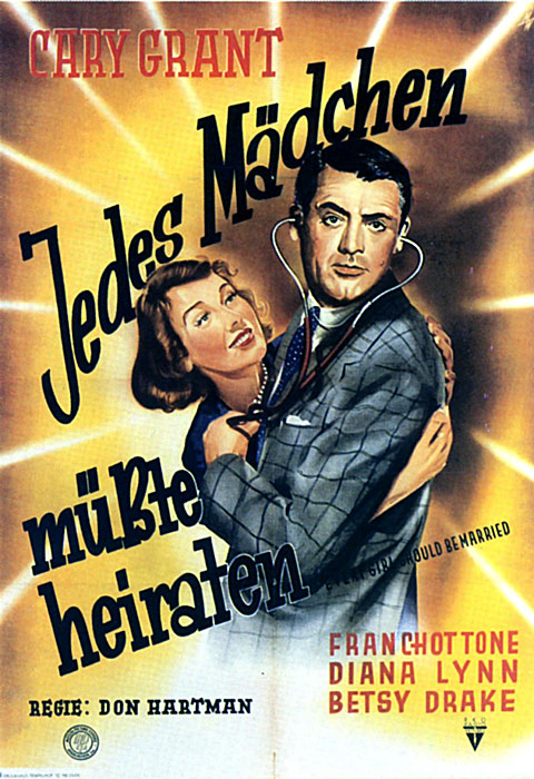 Plakat zum Film: Jedes Mädchen müßte heiraten