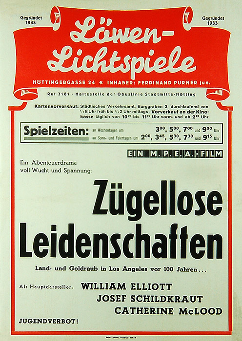 Plakat zum Film: Zügellose Leidenschaften