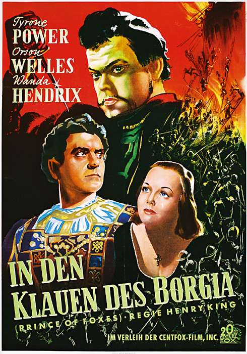 Plakat zum Film: In den Klauen des Borgia