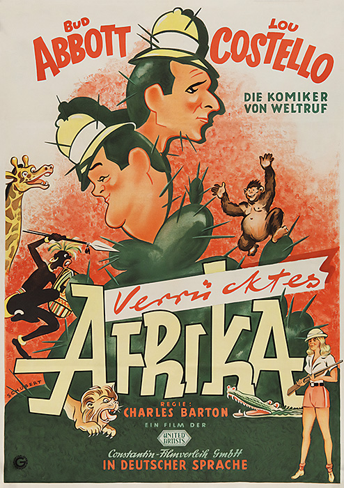 Plakat zum Film: Abbott und Costello: Verrücktes Afrika
