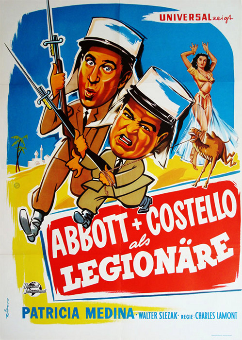 Plakat zum Film: Abbott und Costello als Legionäre