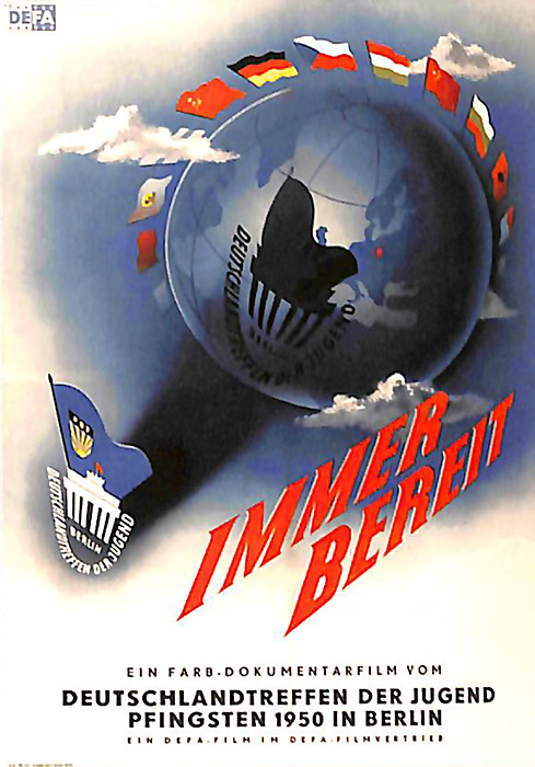 Plakat zum Film: Immer bereit - Deutschlandtreffen der Jugend Pfingsten 1950 in Berlin