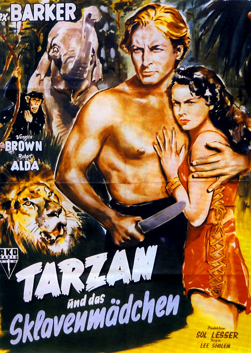Plakat zum Film: Tarzan und das Sklavenmädchen