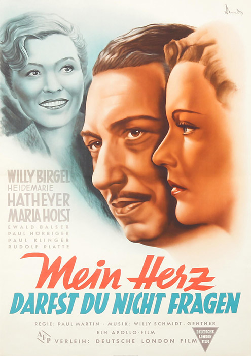 Plakat zum Film: Mein Herz darfst du nicht fragen