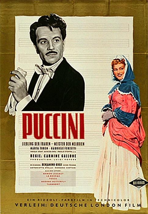 Plakat zum Film: Puccini - Liebling der Frauen, Meister der Melodien