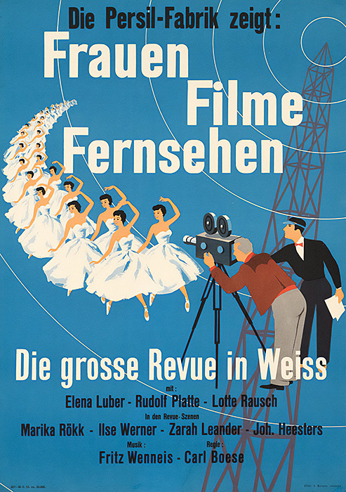 Plakat zum Film: Frauen, Filme, Fernsehen - Die große Revue in Weiß