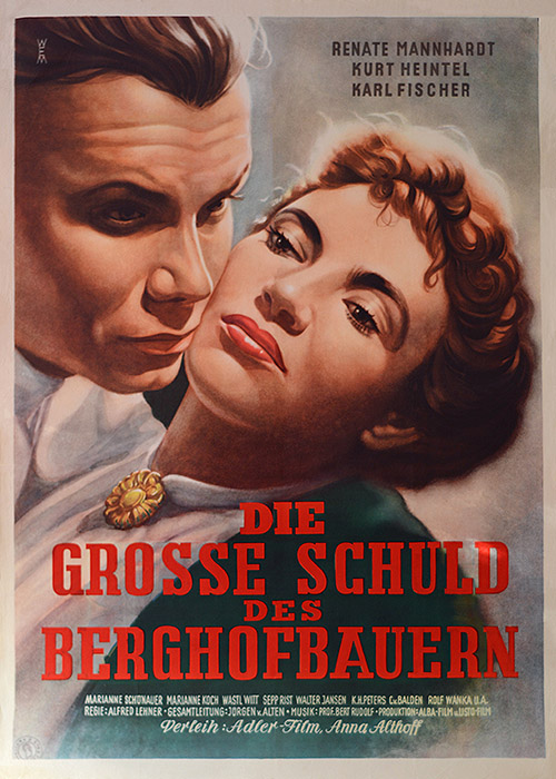 Plakat zum Film: große Schuld des Berghofbauern, Die