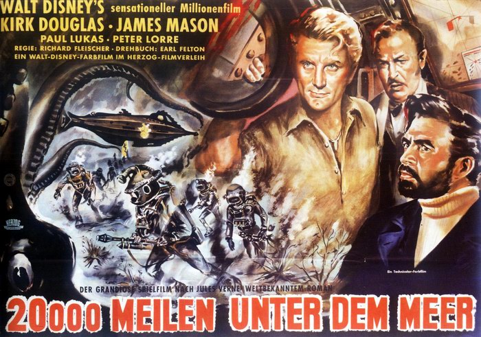 Plakat zum Film: 20.000 Meilen unter dem Meer