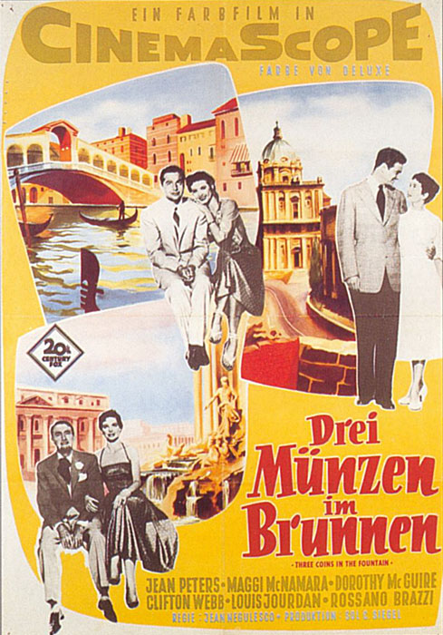 Plakat zum Film: Drei Münzen im Brunnen