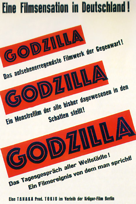 Plakat zum Film: Godzilla