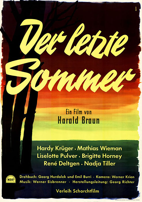 Plakat zum Film: letzte Sommer, Der