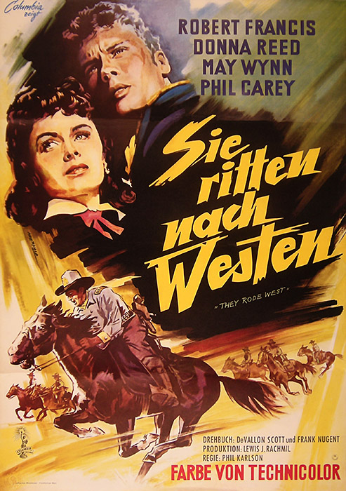 Plakat zum Film: Sie ritten nach Westen