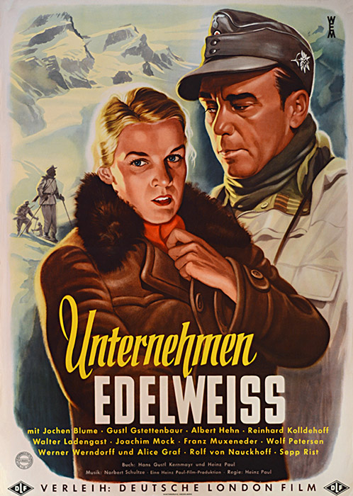 Plakat zum Film: Unternehmen Edelweiß